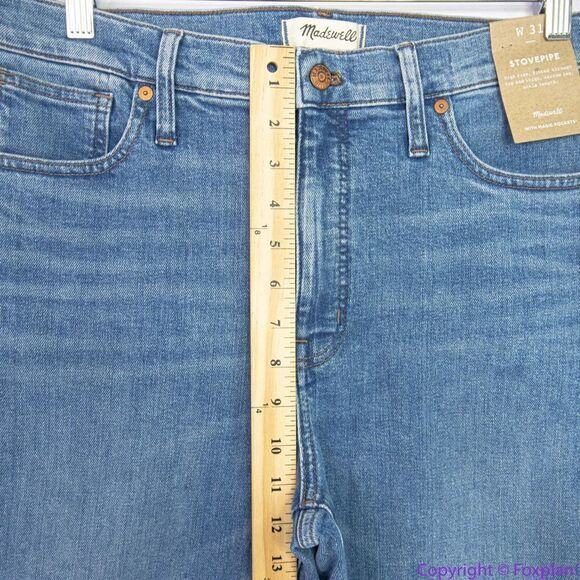 NEW Madewell Tall Stovepipe Jean Calliston Wash, 31 - Picture 10 of 16
